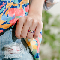 Thumbnail for Women's Printed Harmony 3 - Silicone Ring