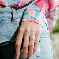 Thumbnail for Women's Printed Harmony 3 - Silicone Ring