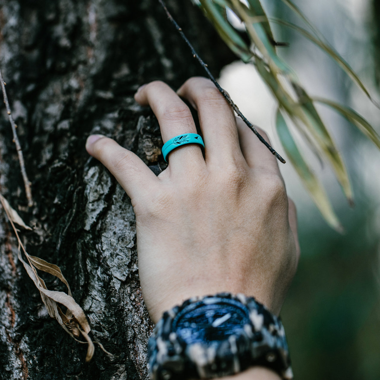 Women's Printed Aura 3 - Silicone Ring