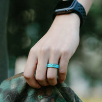 Thumbnail for Women's Printed Aura 4  - Silicone Ring