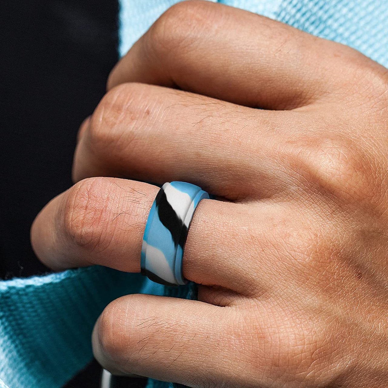 Men's Breathable Invictus - Silicone Ring
