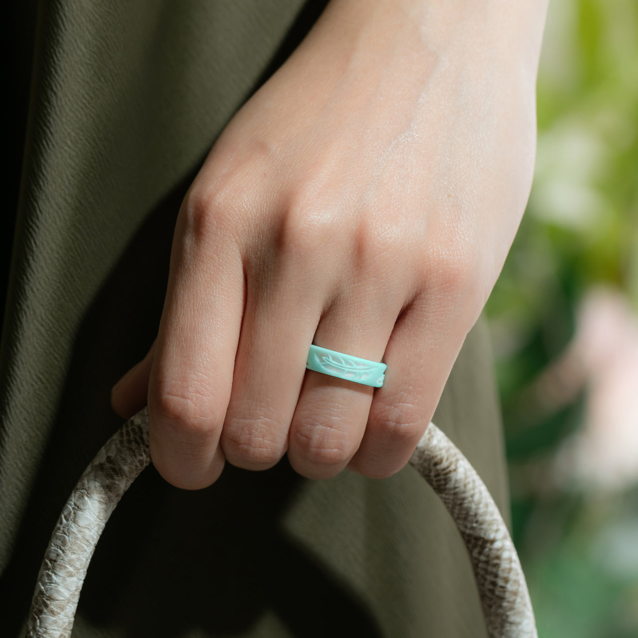 Women's Printed Aura 2 - Silicone Ring