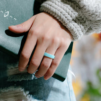 Thumbnail for Women's Printed Aura 4  - Silicone Ring