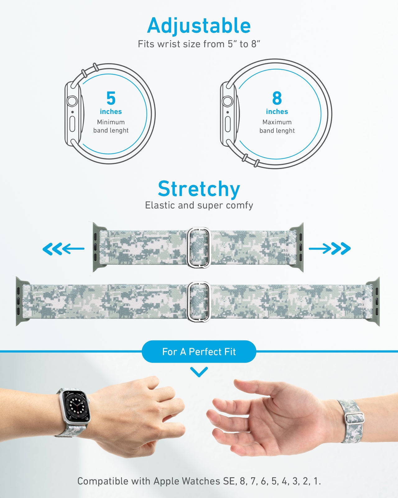 Nylon Sport Watch Band