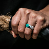 Thumbnail for Men's Printed & Breathable Horizon 1 - Silicone Ring