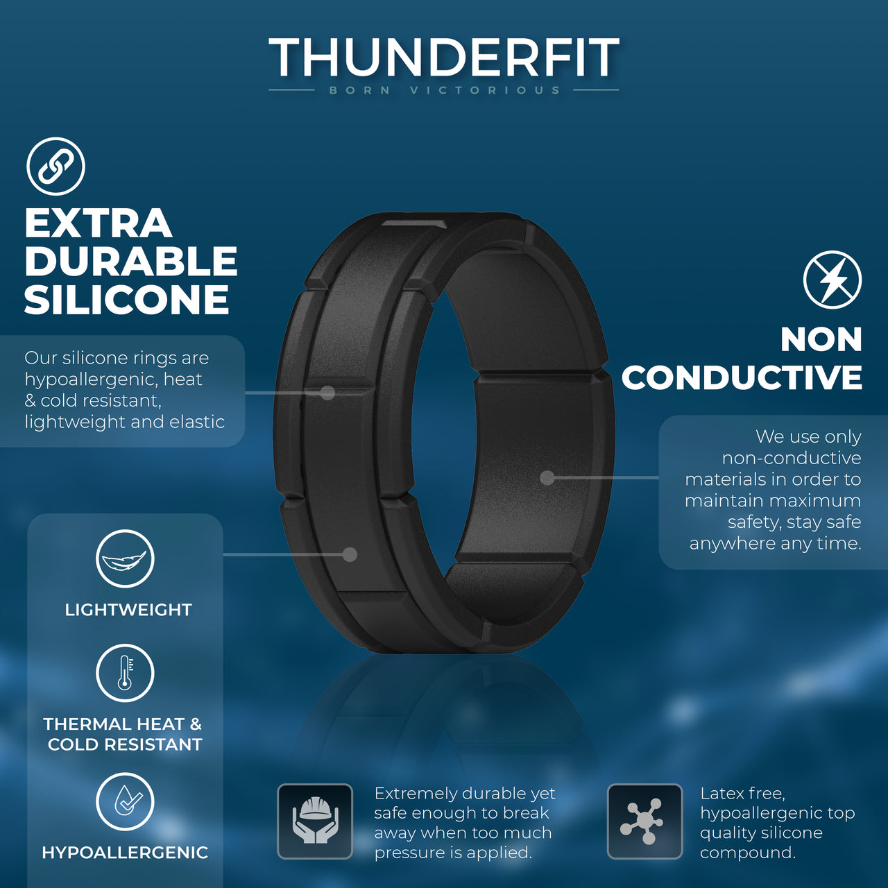 Men's Classic Matrix - Silicone Ring