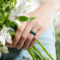 Thumbnail for Women's Printed Aura 4  - Silicone Ring