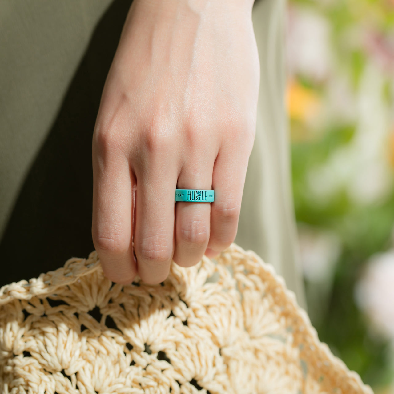 Women's Printed Aura 4  - Silicone Ring