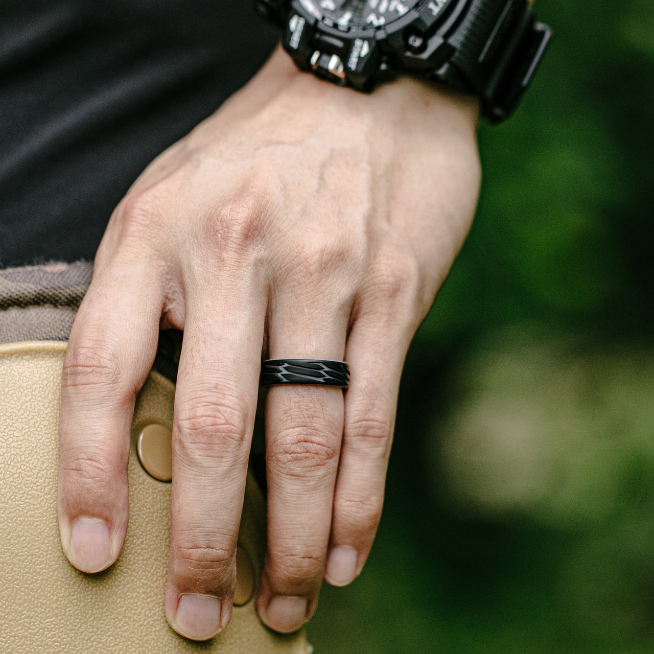 Printed Men's Ring