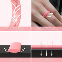 Thumbnail for Women's Breathable Blossom - Silicone Ring