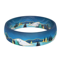 Thumbnail for Women's Printed Harmony 5 - Silicone Ring