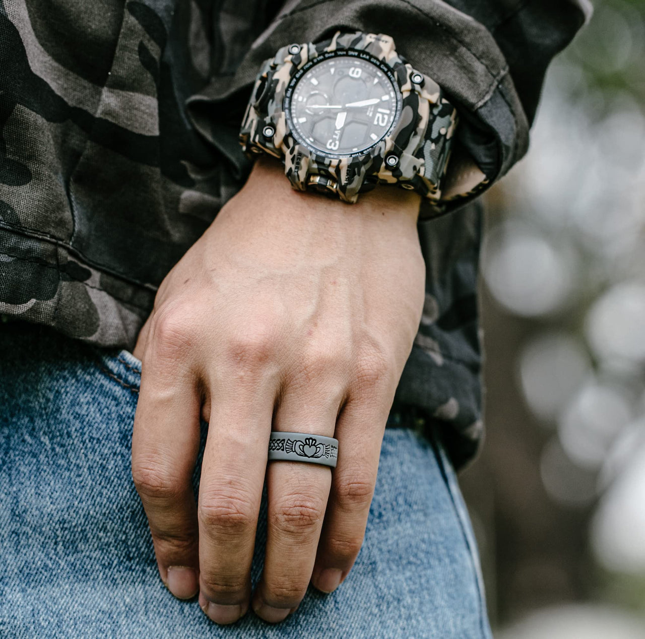 Men's Printed Prime 8 - Silicone Ring