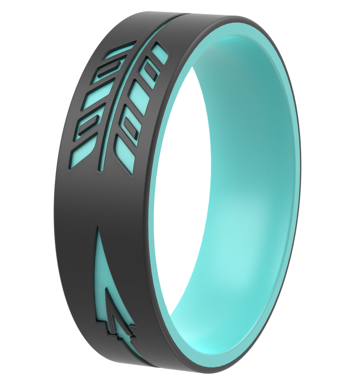 Laser Engraved Silicone Rings for Men