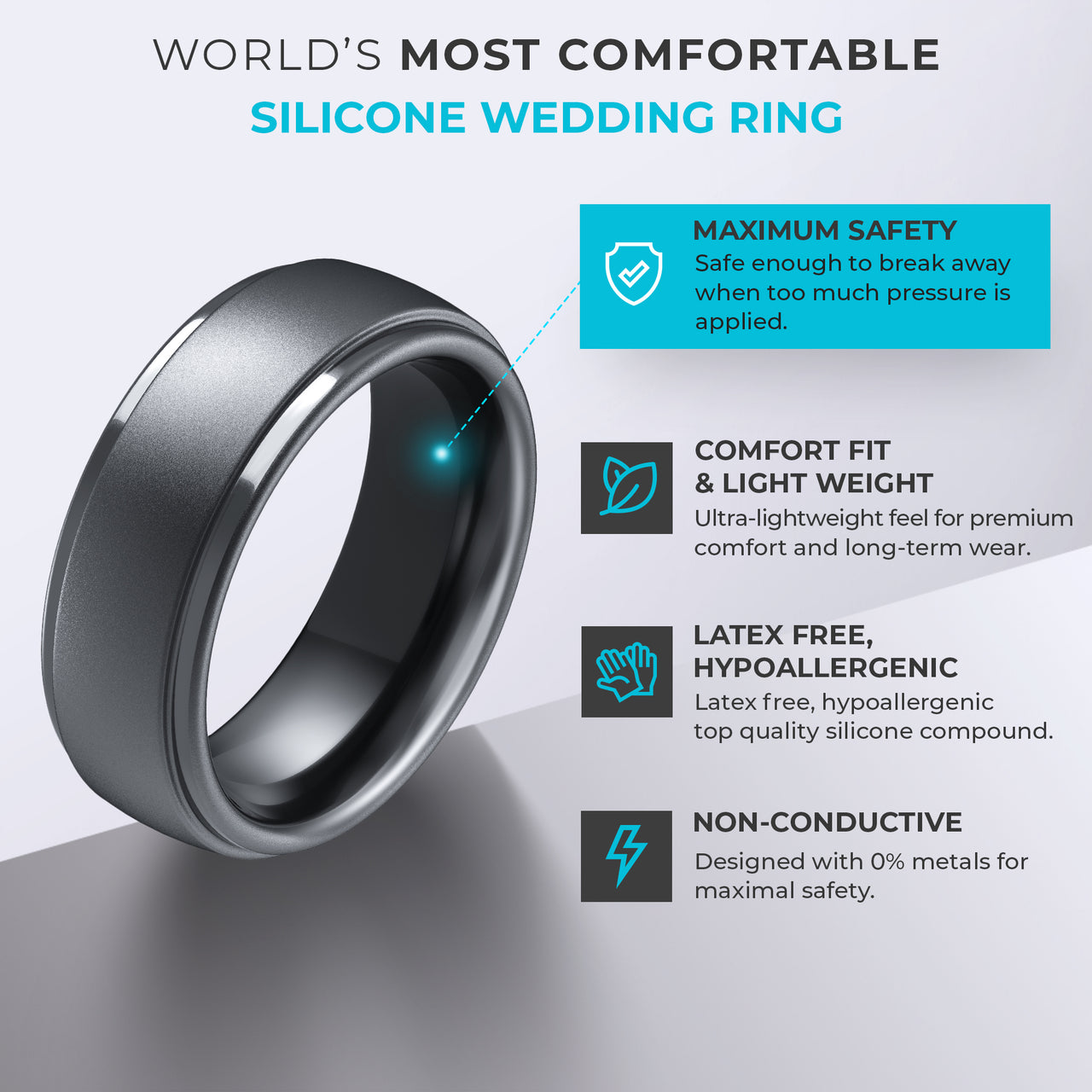 Classic Men's Silicone Ring