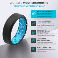 Thumbnail for HEX Breathable Men’s Silicone Ring