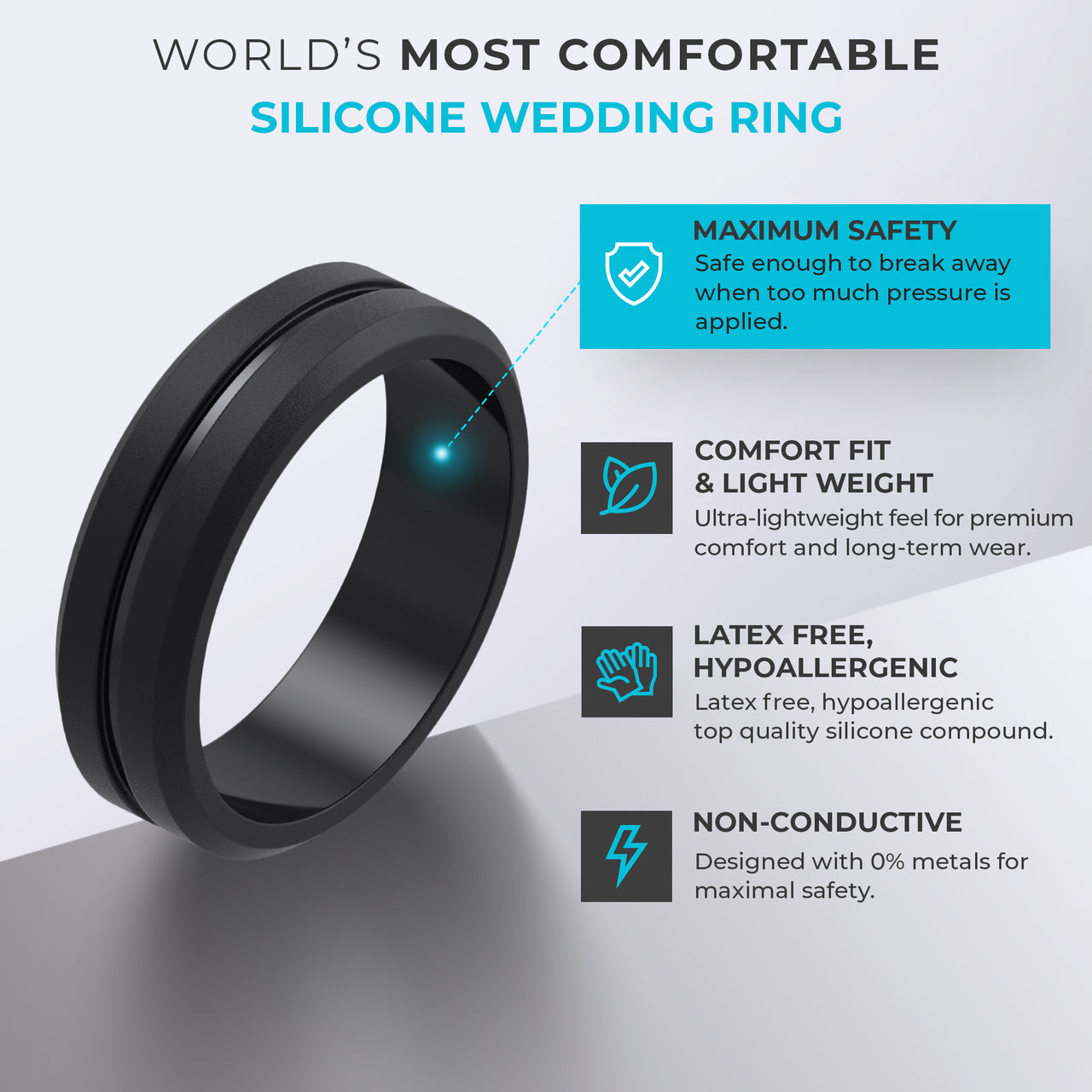 Hero Men’s Silicone Ring