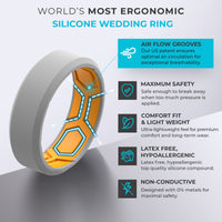 Thumbnail for HEX Breathable Men’s Silicone Ring