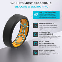 Thumbnail for HEX Breathable Men’s Silicone Ring