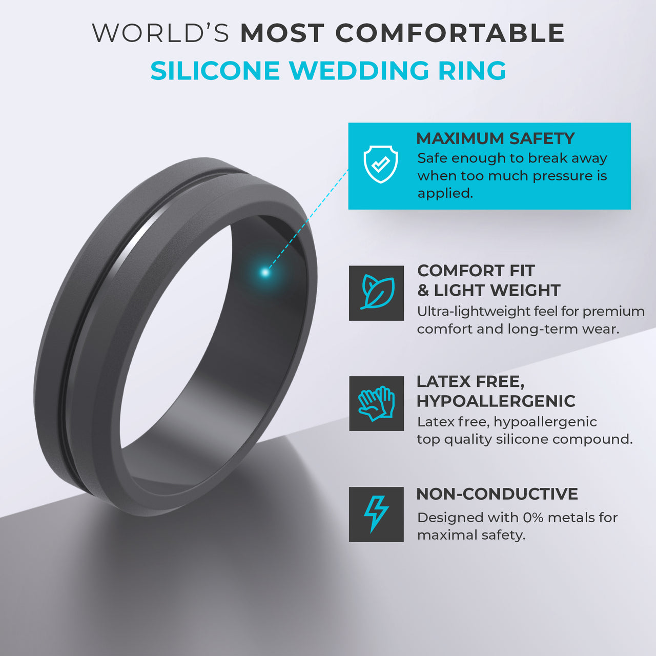 Hero Men’s Silicone Ring