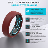 Thumbnail for HEX Breathable Men’s Silicone Ring