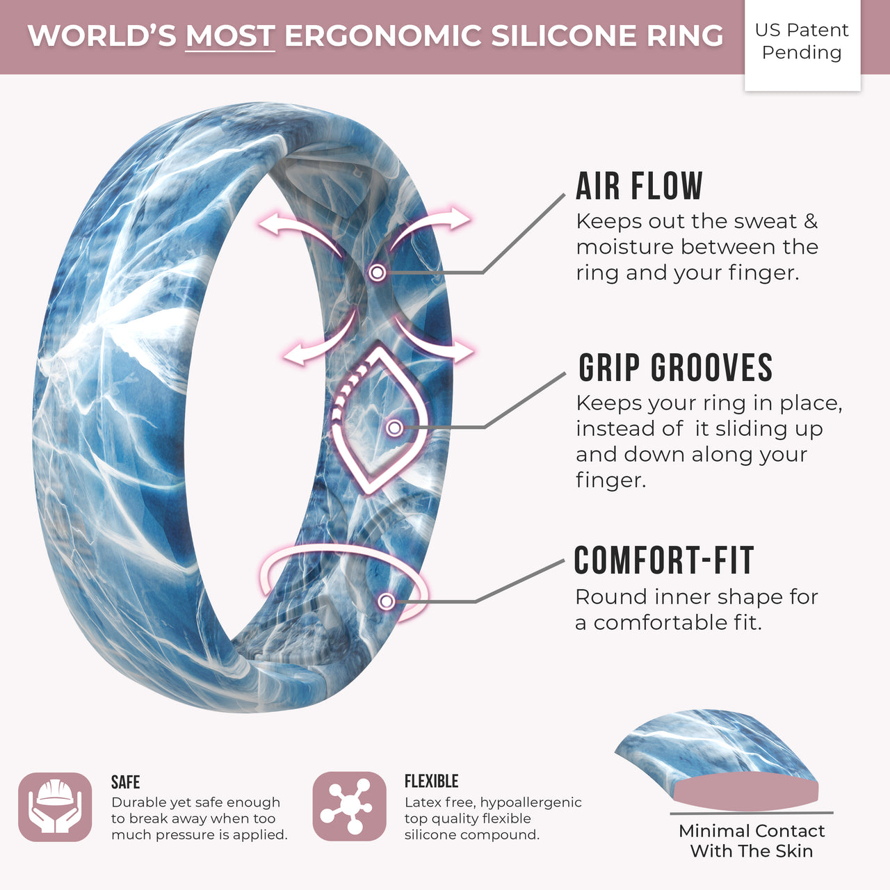 Printed Women’s Silicone Rings