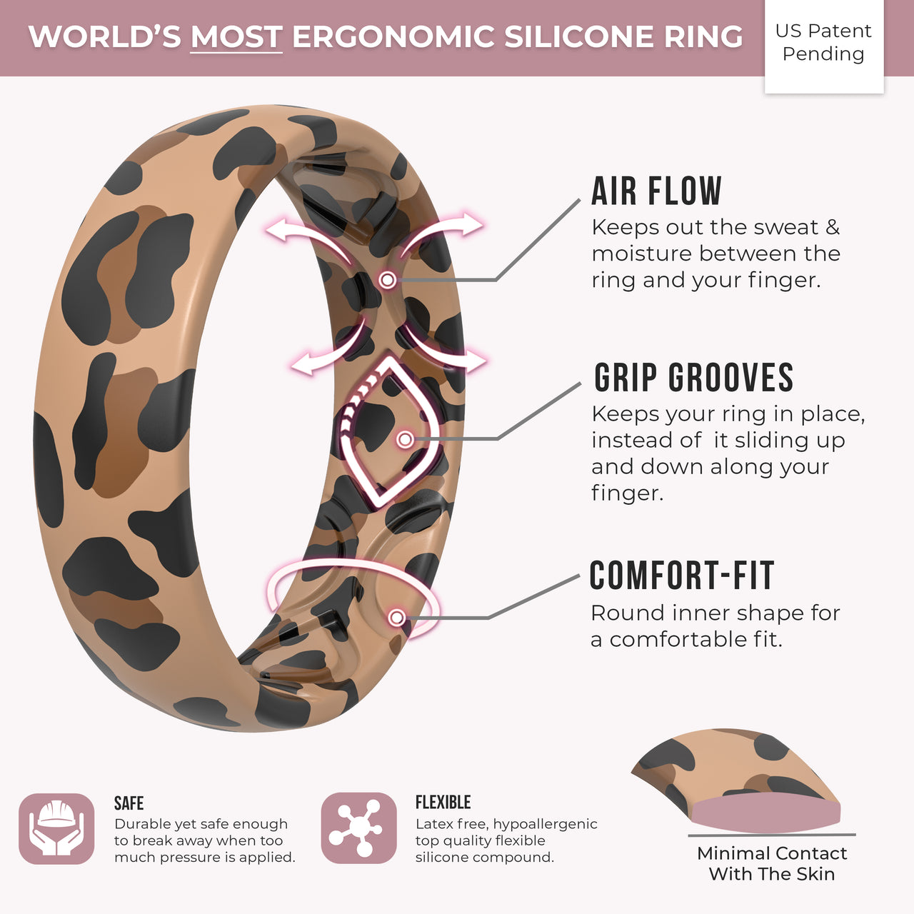 Printed Women’s Silicone Rings
