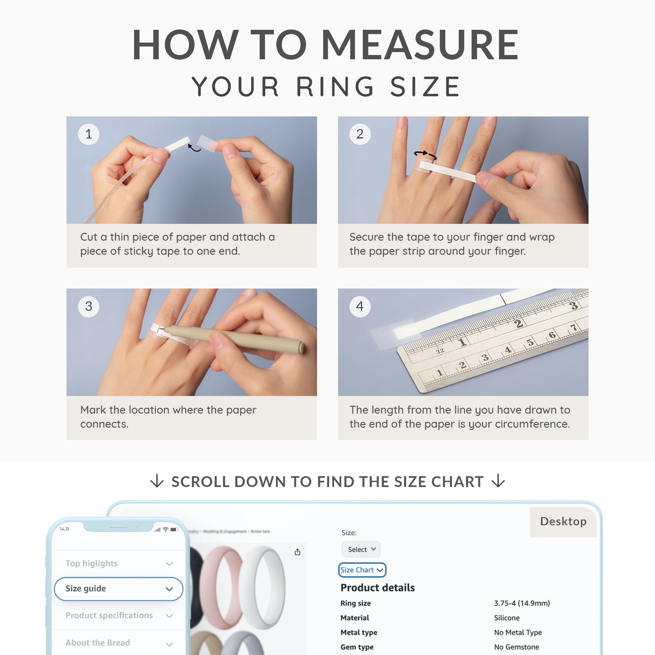 Classic Women’s Silicone Rings