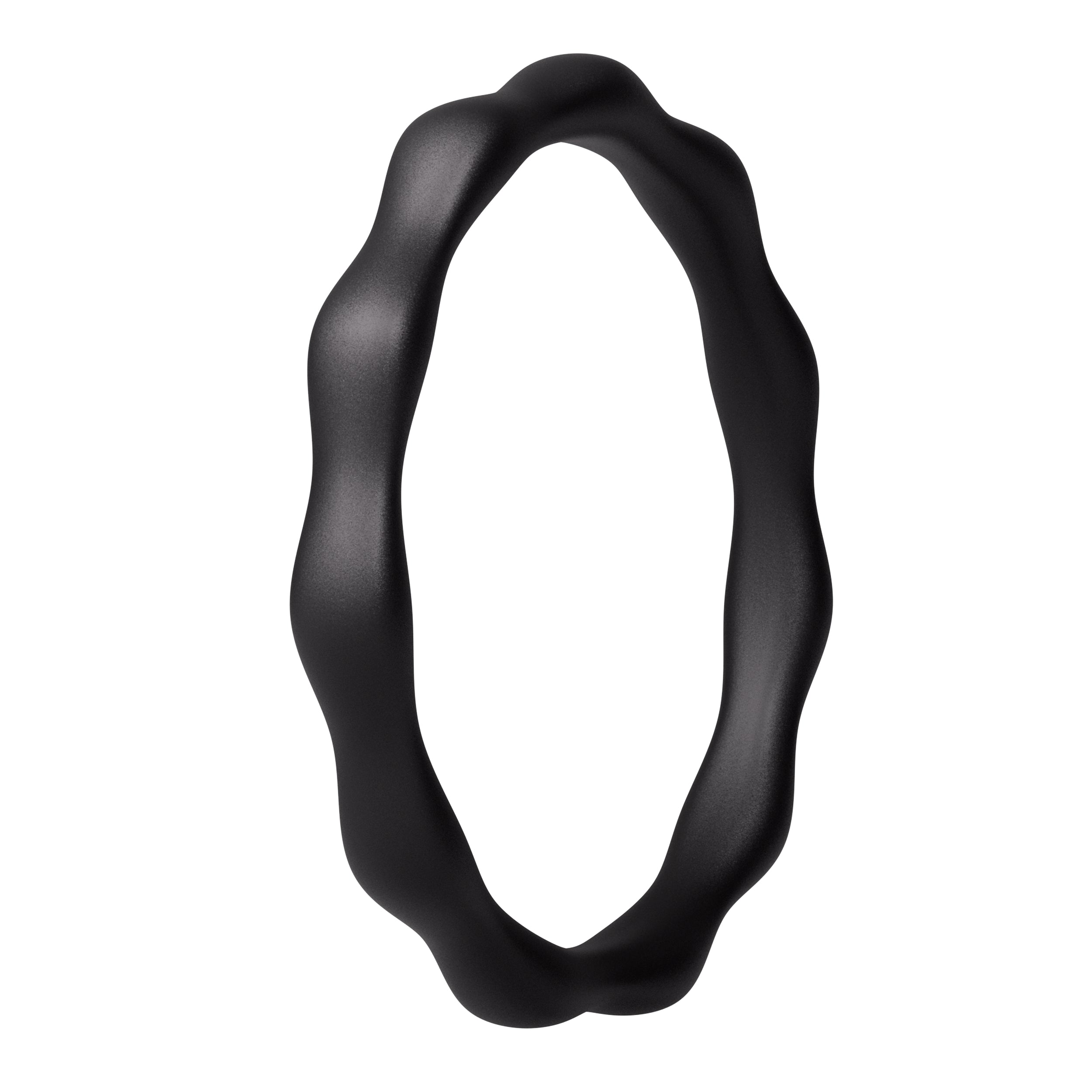 Wave Thin Women's Silicone Rings