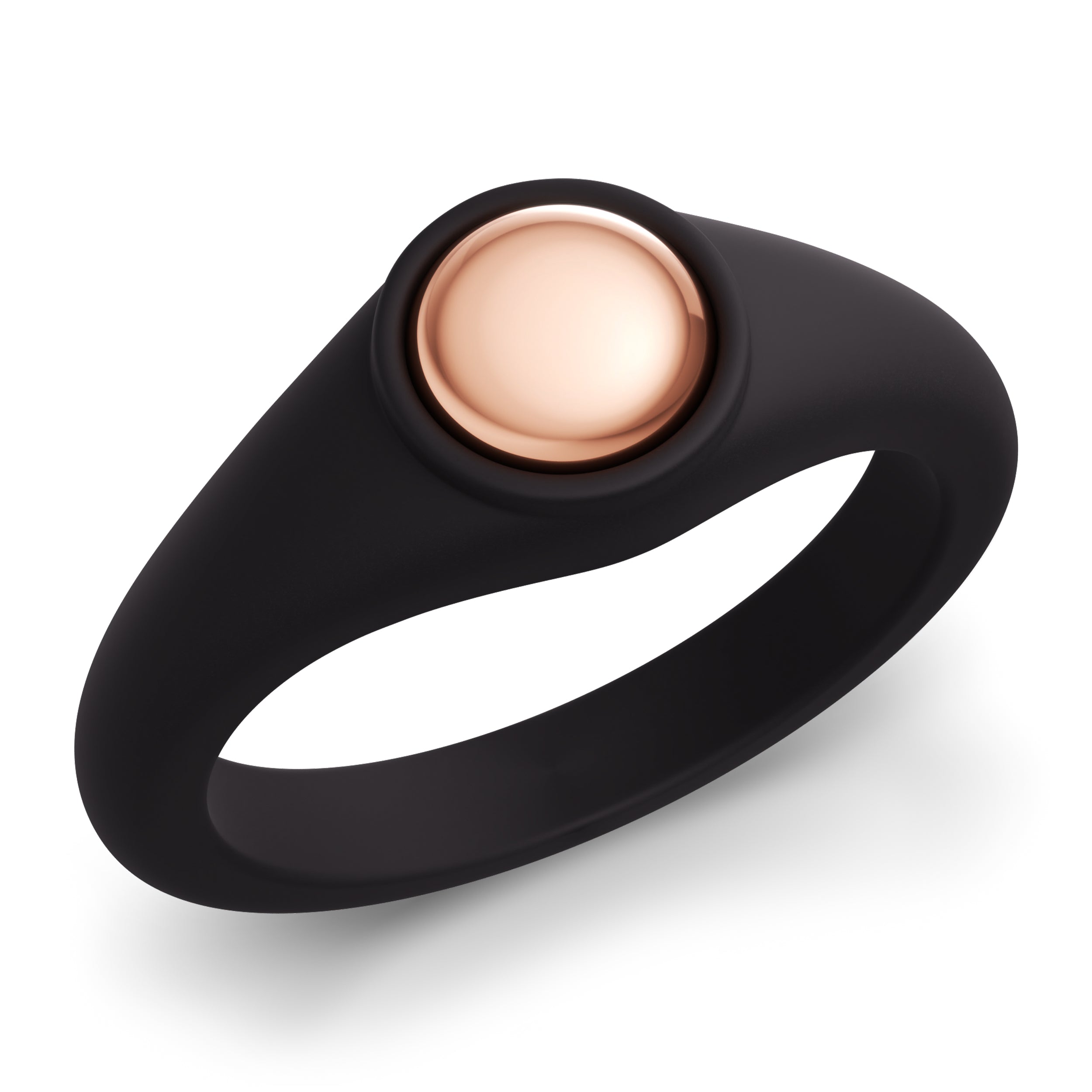 Women's Silicone Rings with Metal Core Inlay