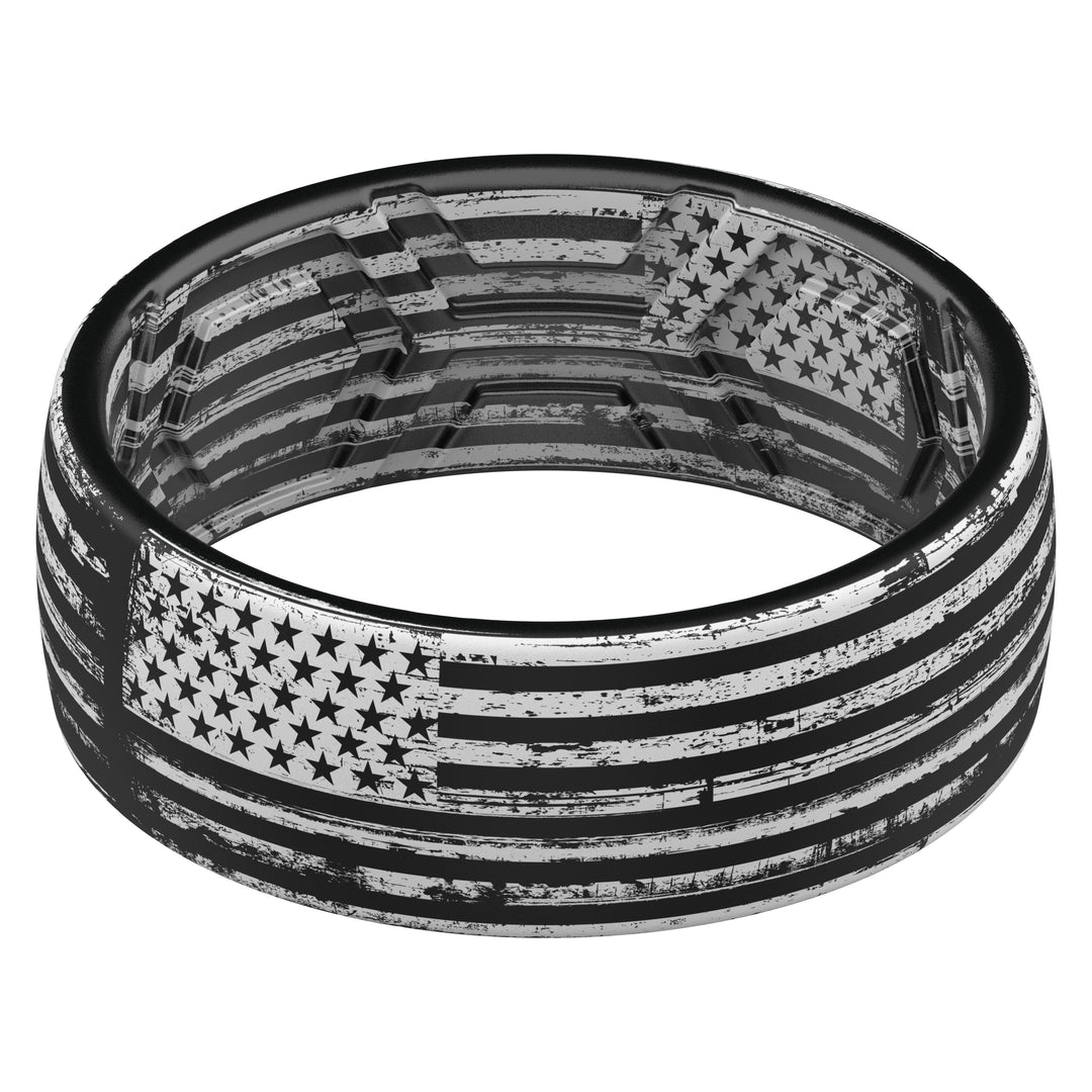 Men's Printed Breathable Horizon Silicone Ring – thunderfitrings